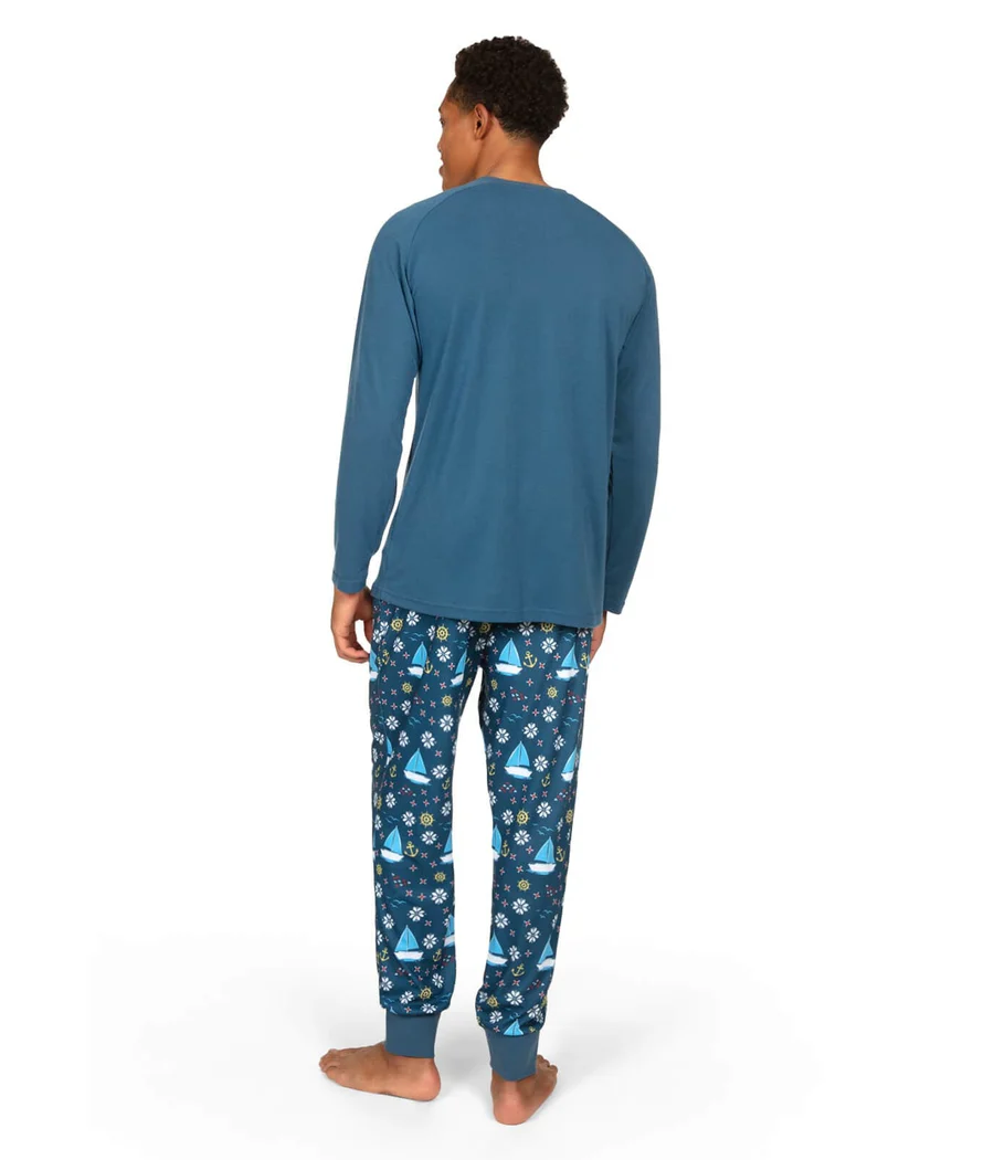 Men's Boats & Ho Ho Hos Crew Neck Pajama Set - Image 2