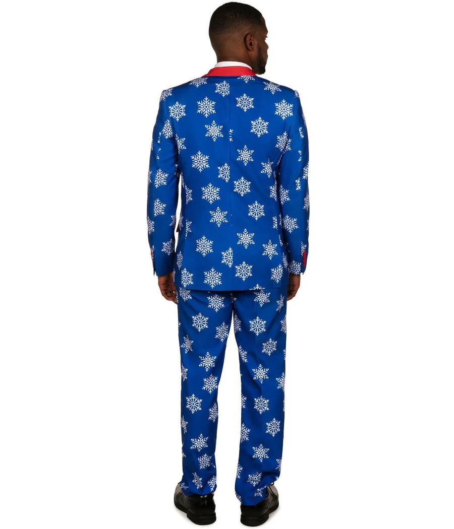 Men's Blue Snowflake Blazer - Image 5
