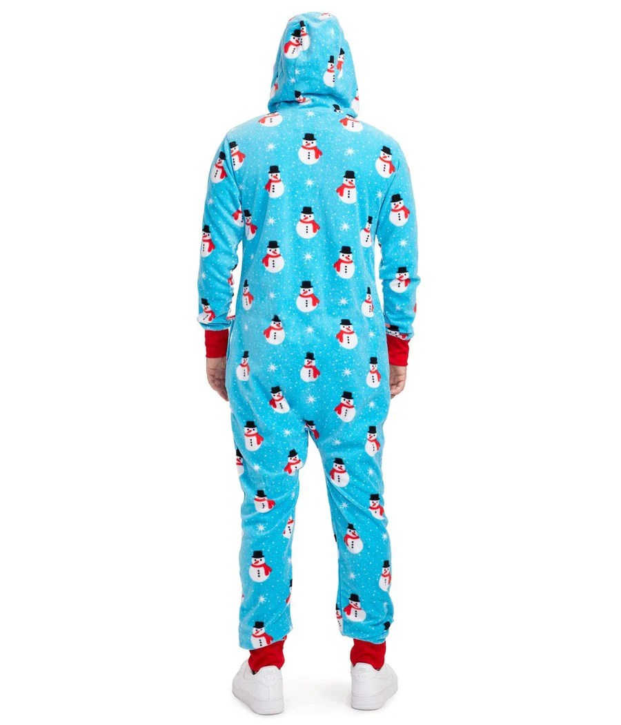 Men's Snowman Is An Island Jumpsuit - Image 2