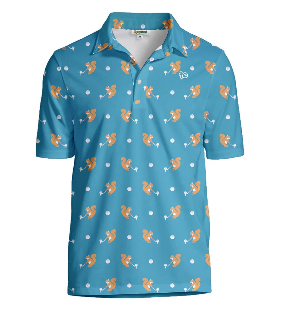 Men's Squirrel! Golf Polo - Image 5
