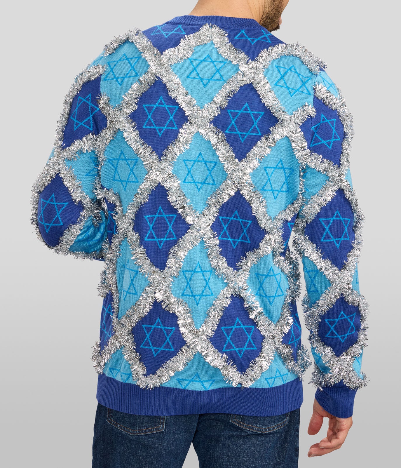 Men's Hanukkah Tinsel Sweater - Image 2