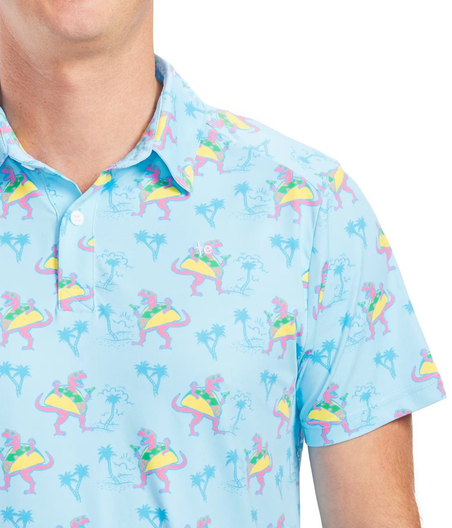 Men's Tacosaurus Golf Polo - Image 4