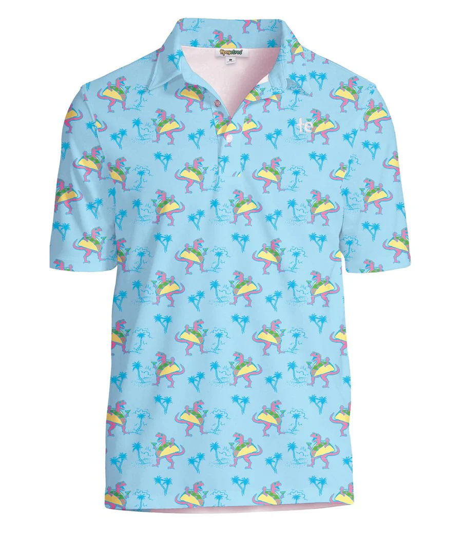 Men's Tacosaurus Golf Polo - Image 5