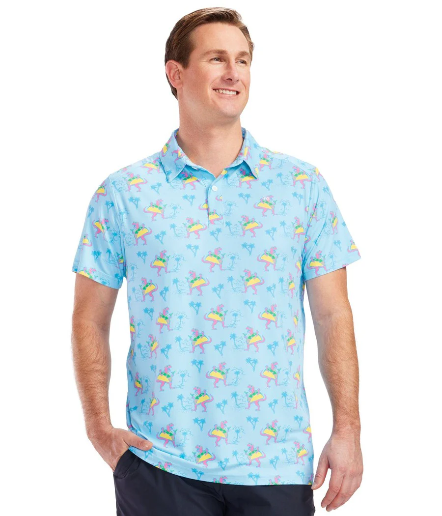 Men's Tacosaurus Polo Shirt - Image 2