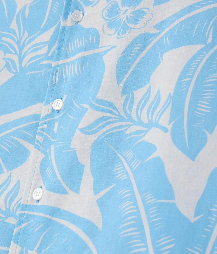 Men's Frond of Paradise Linen Cabana Shirt - Image 6