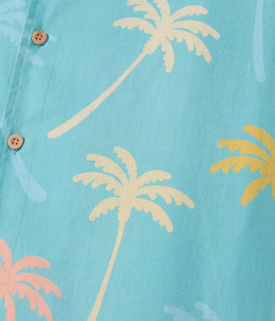 Men's Counting Palms Linen Cabana Shirt - Image 5