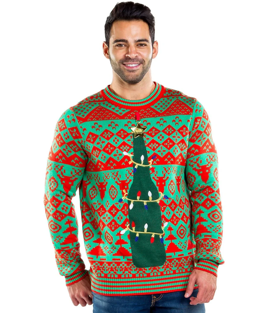 Men's Bottle Opener Ugly Christmas Sweater - Image 3
