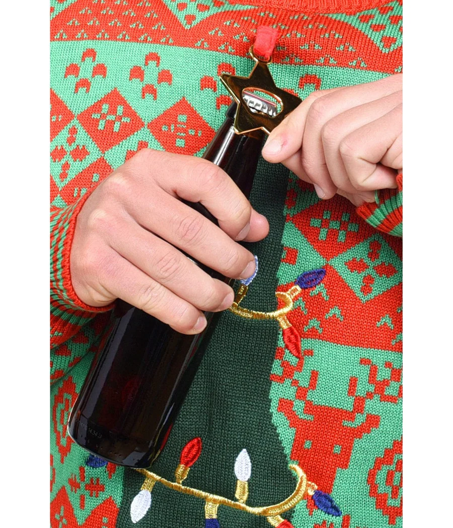 Men's Bottle Opener Ugly Christmas Sweater - Image 6