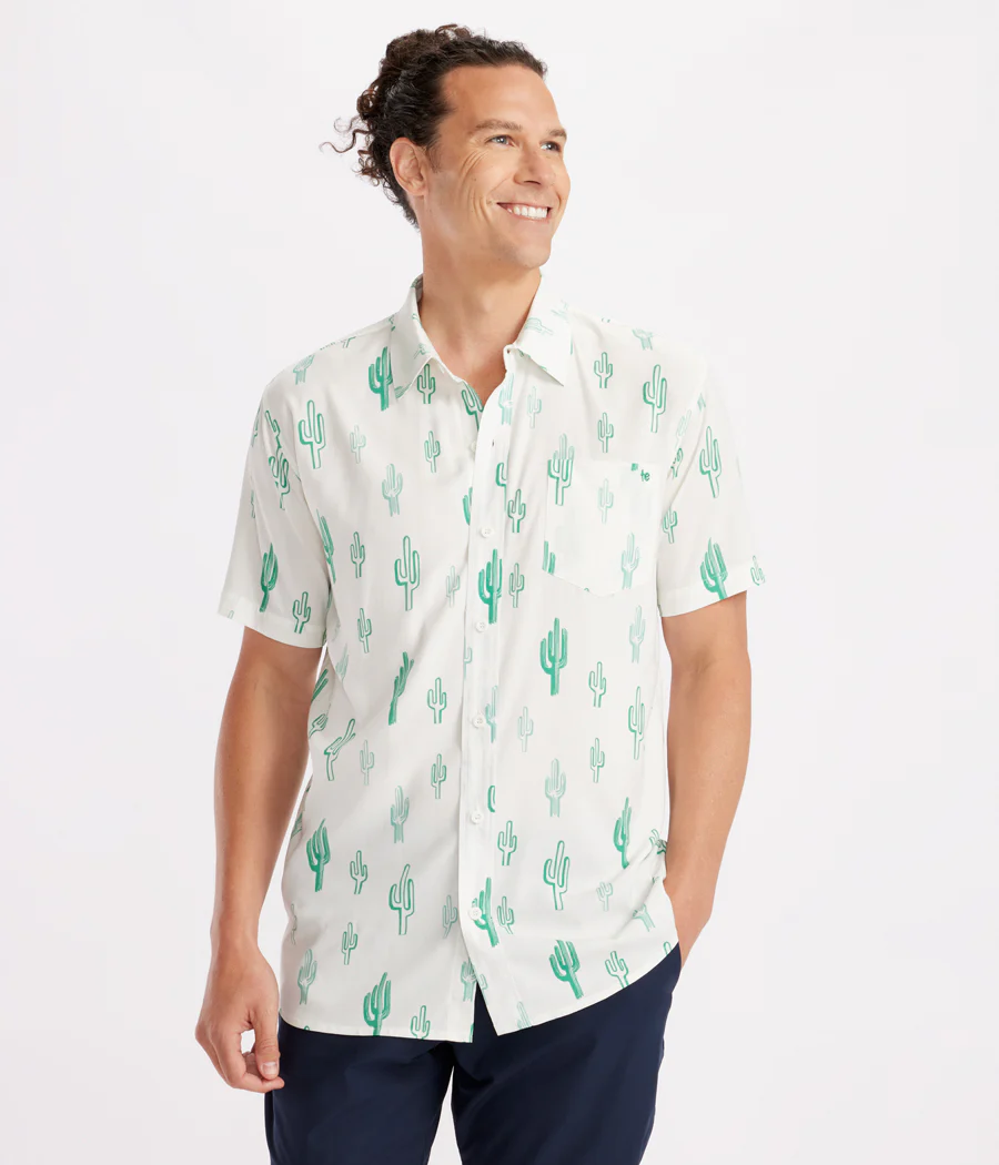 Men's Cali Cactus Hawaiian Shirt - Image 2