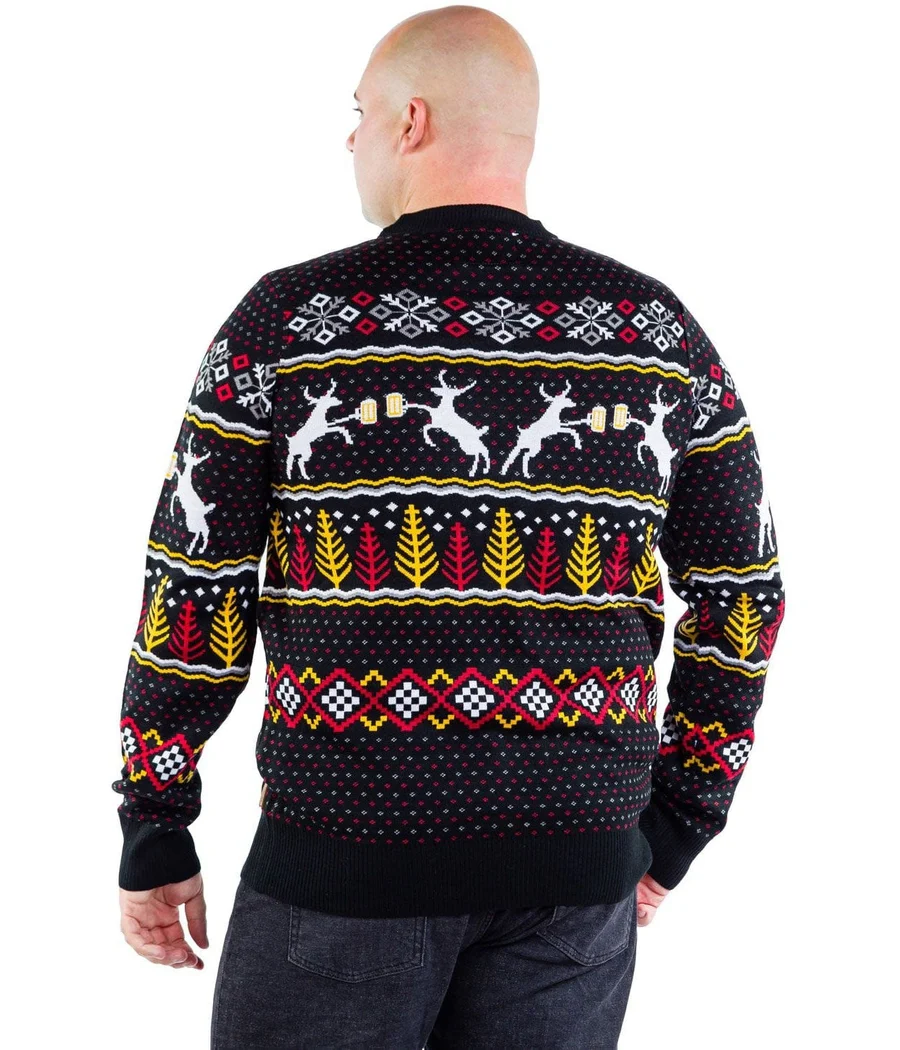 Men's Caribrew Big and Tall Ugly Christmas Sweater - Image 2