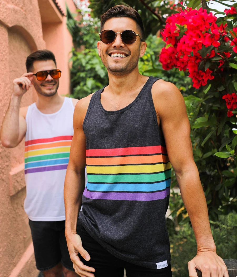 Charcoal Rainbow All the Way Tank Top - Image 2