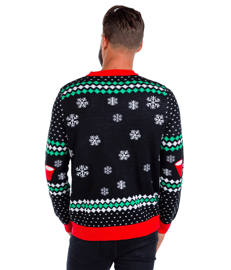Men's Cheer Pong Game Ugly Christmas Sweater - Image 3