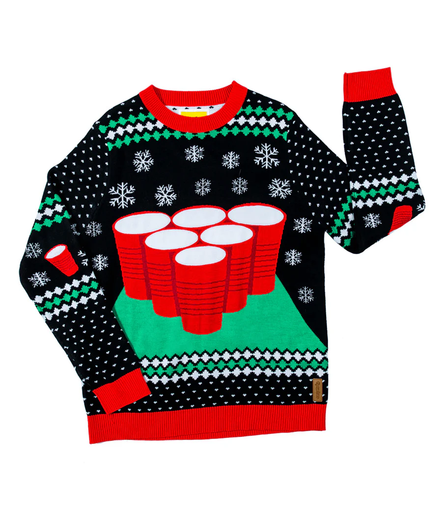 Men's Cheer Pong Game Ugly Christmas Sweater - Image 5