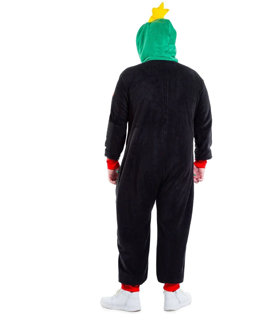 Men's Christmas Tree Toss Game Big and Tall Jumpsuit - Image 3