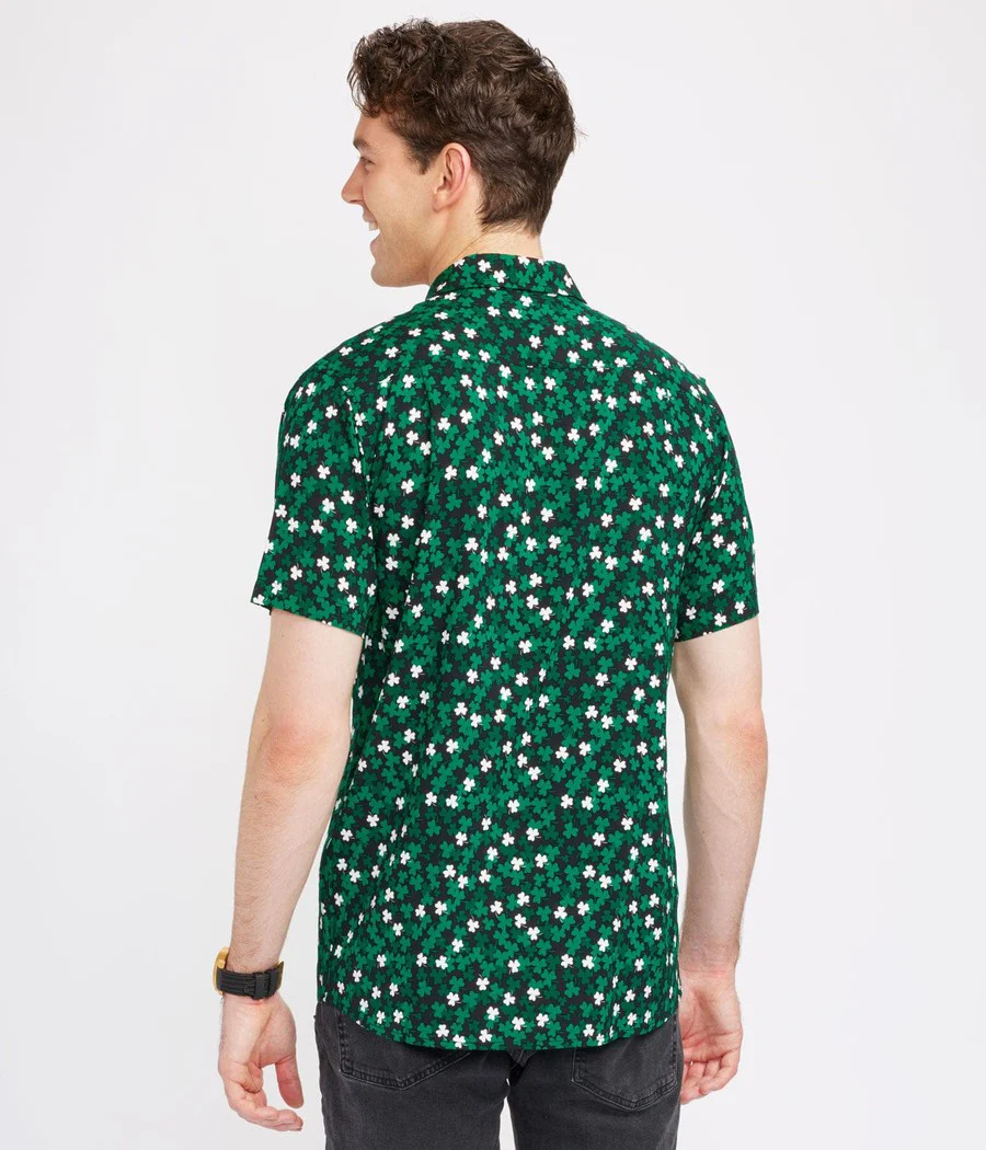 Men's Clover Confetti Button Down Shirt - Image 4