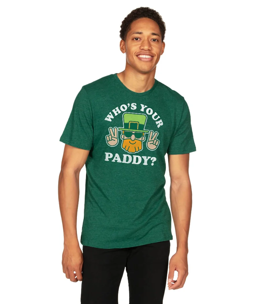Men's Who's Your Paddy Tee - Image 2