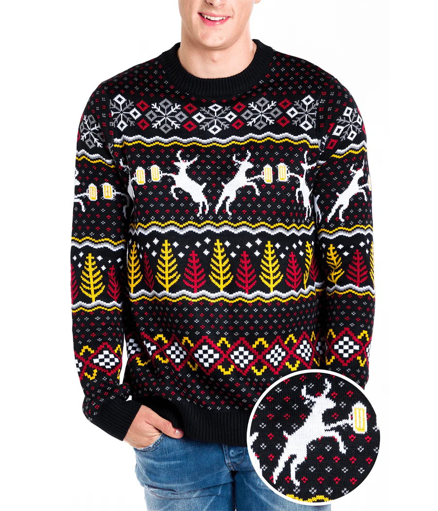 Men's Caribrew Ugly Christmas Sweater - Image 2