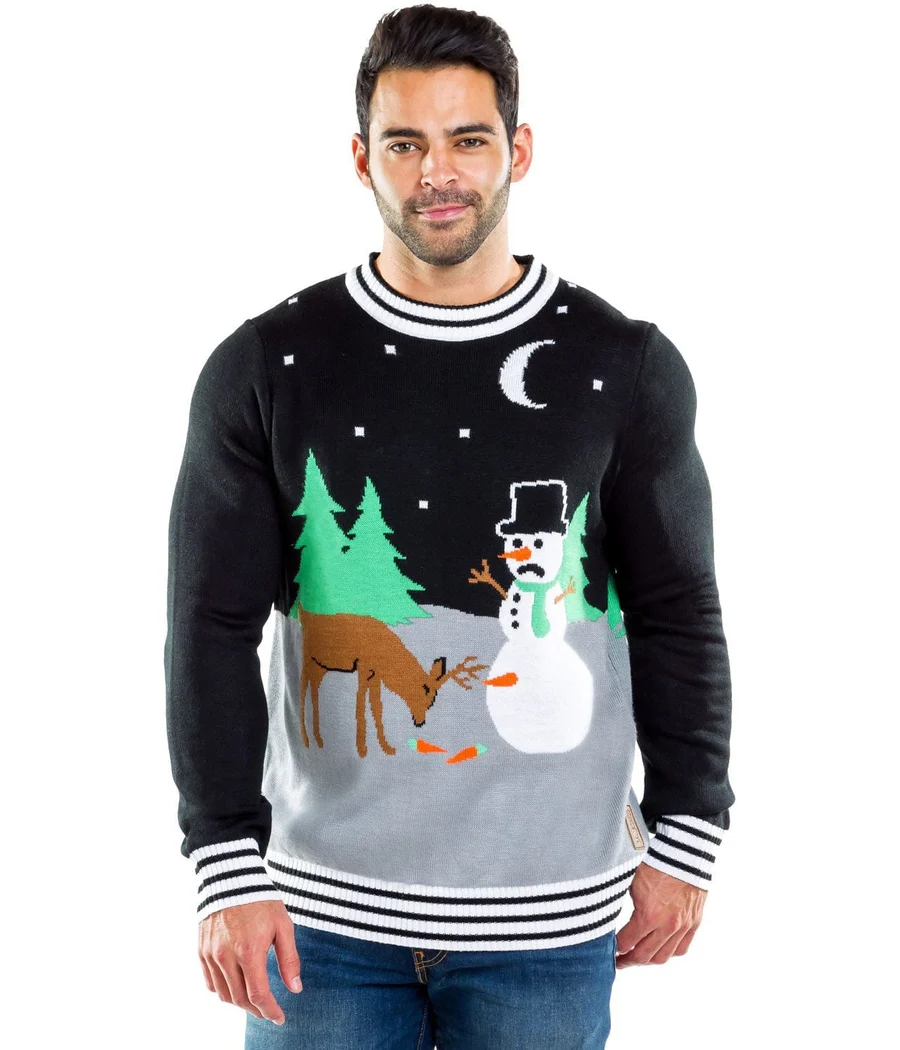 Men's Carrot Trail Nightmare Ugly Christmas Sweater - Image 3