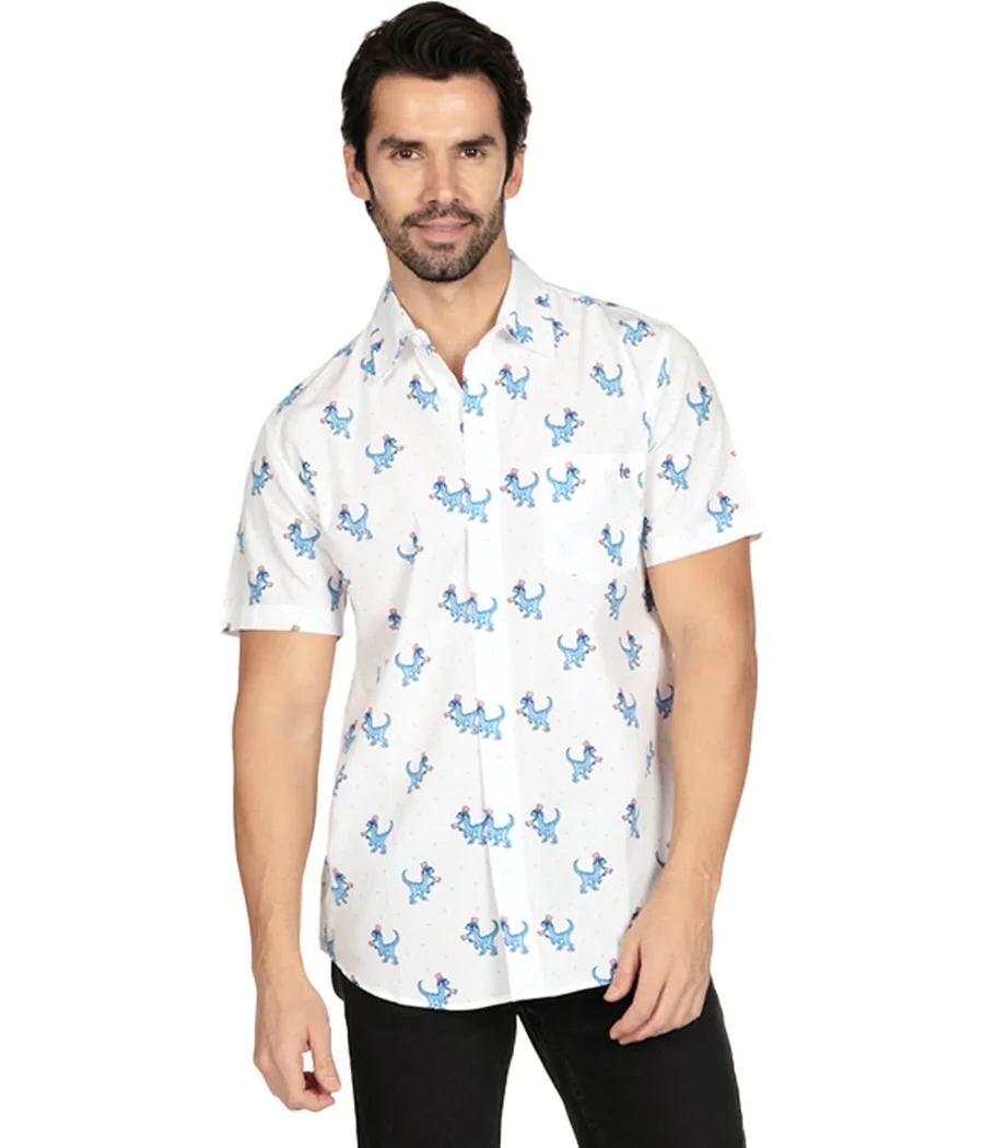 Men's Prehistoric Patriot Button Down Shirt - Image 2