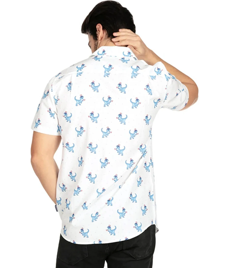 Men's Prehistoric Patriot Button Down Shirt - Image 3