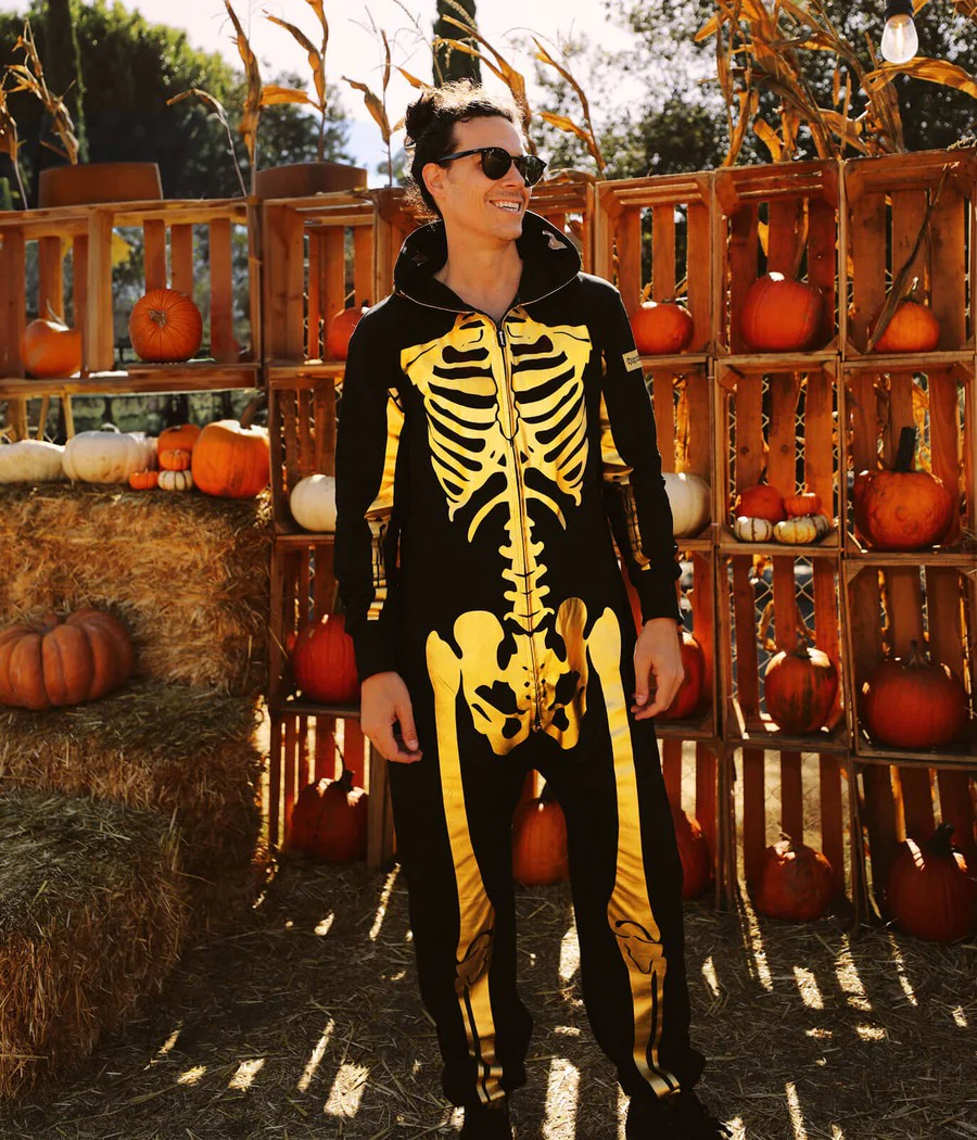 Men's Gold Skeleton Costume - Image 6