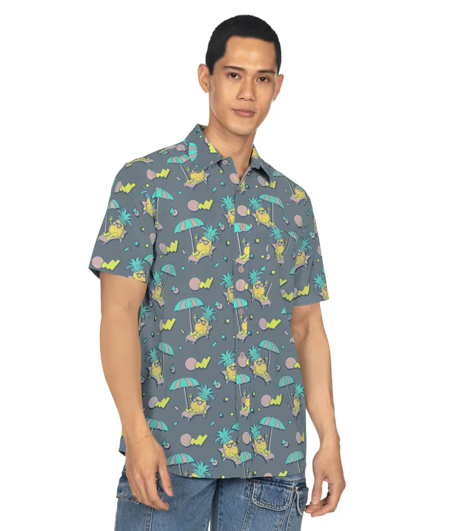 Men's Peace Out Pineapple Hawaiian Shirt - Image 4
