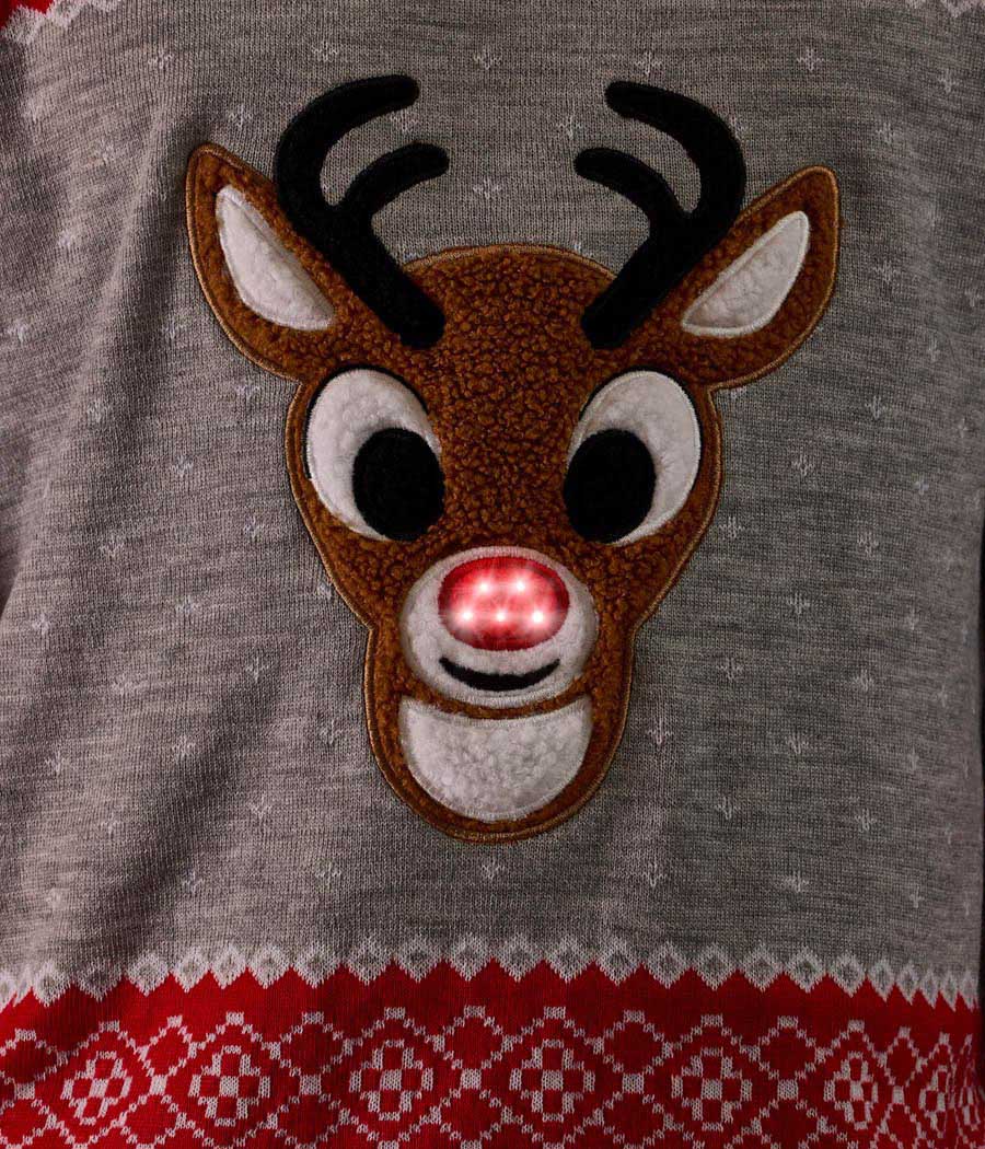Men's Rudolph Light Up Ugly Christmas Sweater - Image 5