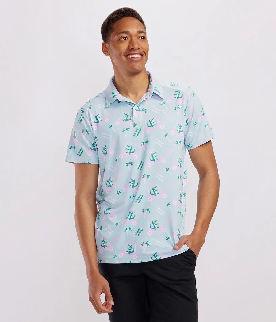 Men's Golf Cart Gator Golf Polo - Image 3