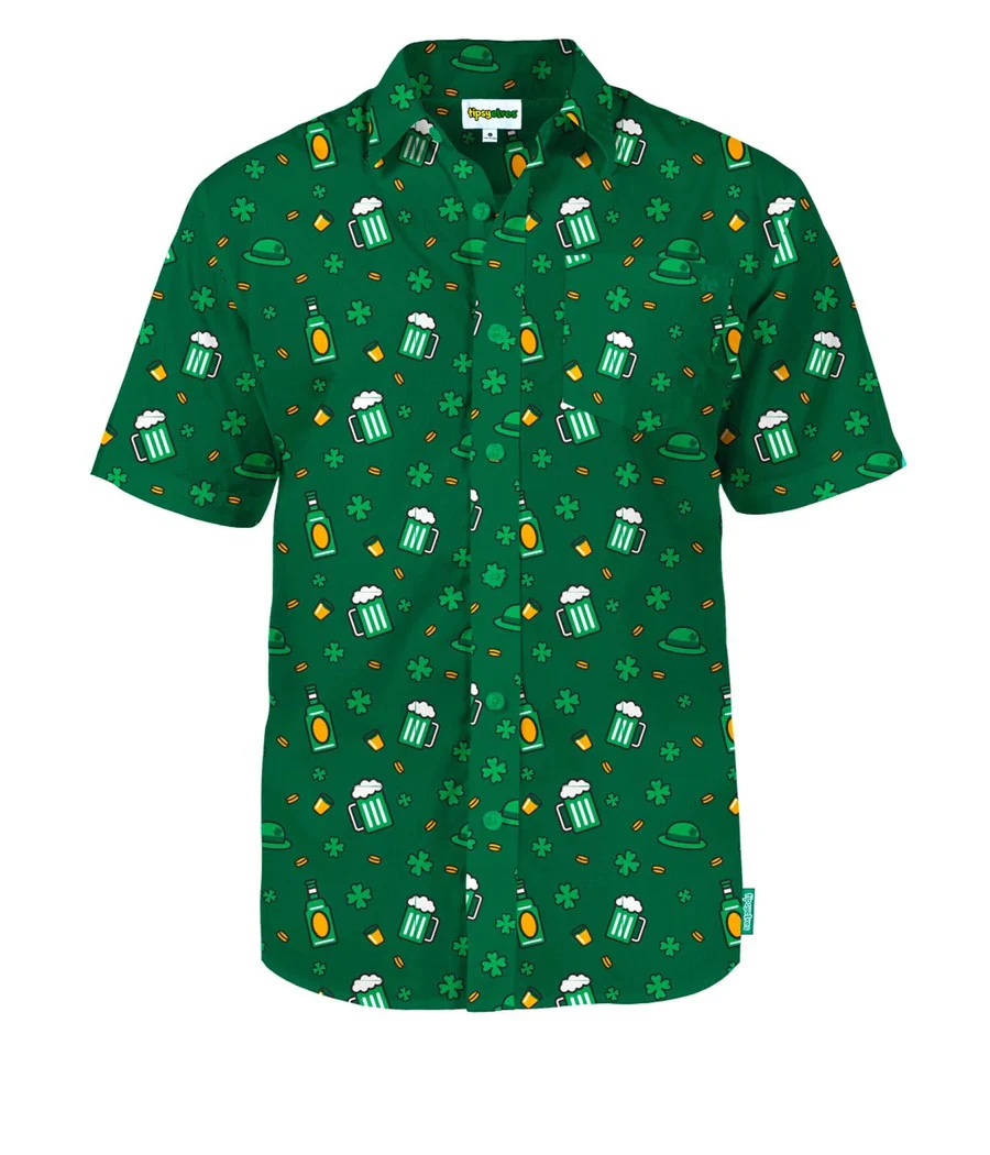 Men's Ice Cold Clover Button Down Shirt - Image 5
