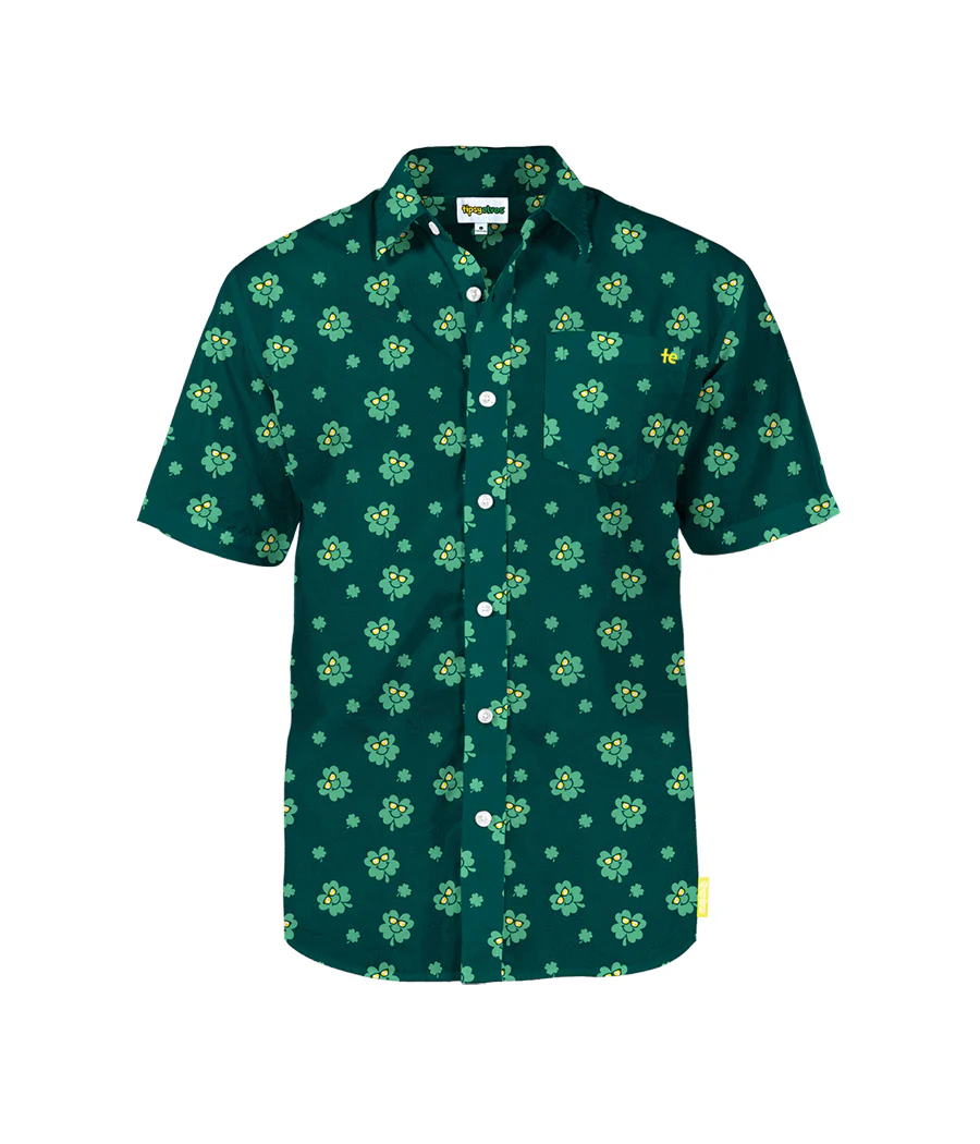 Men's Cool Clover Button Down Shirt - Image 5