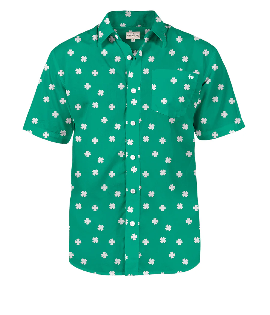Men's Green Crushin' Clovers Button Down Shirt - Image 5