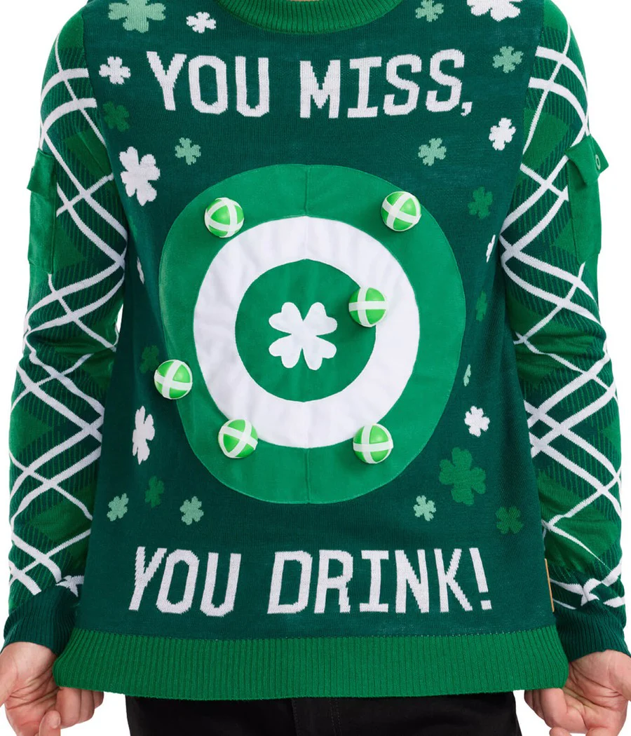 Men's St. Paddy's Drinking Game Sweater - Image 3