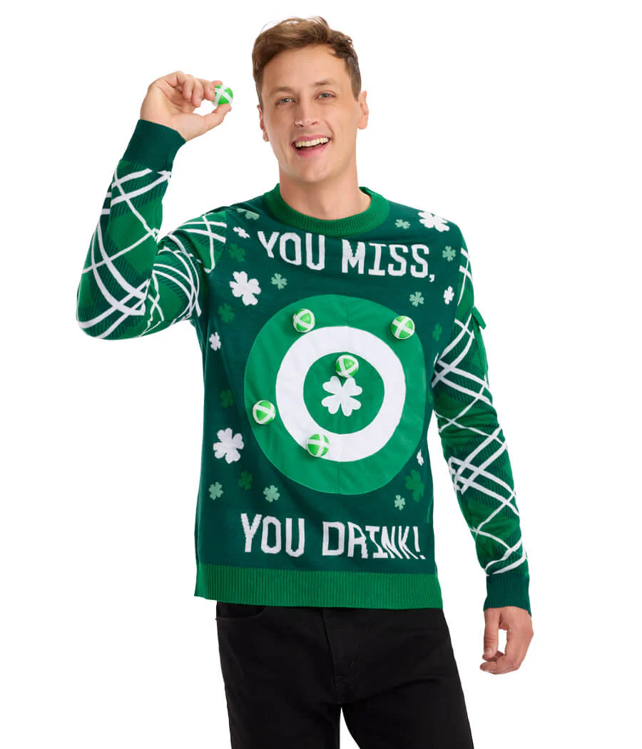 Men's St. Paddy's Drinking Game Sweater - Image 5