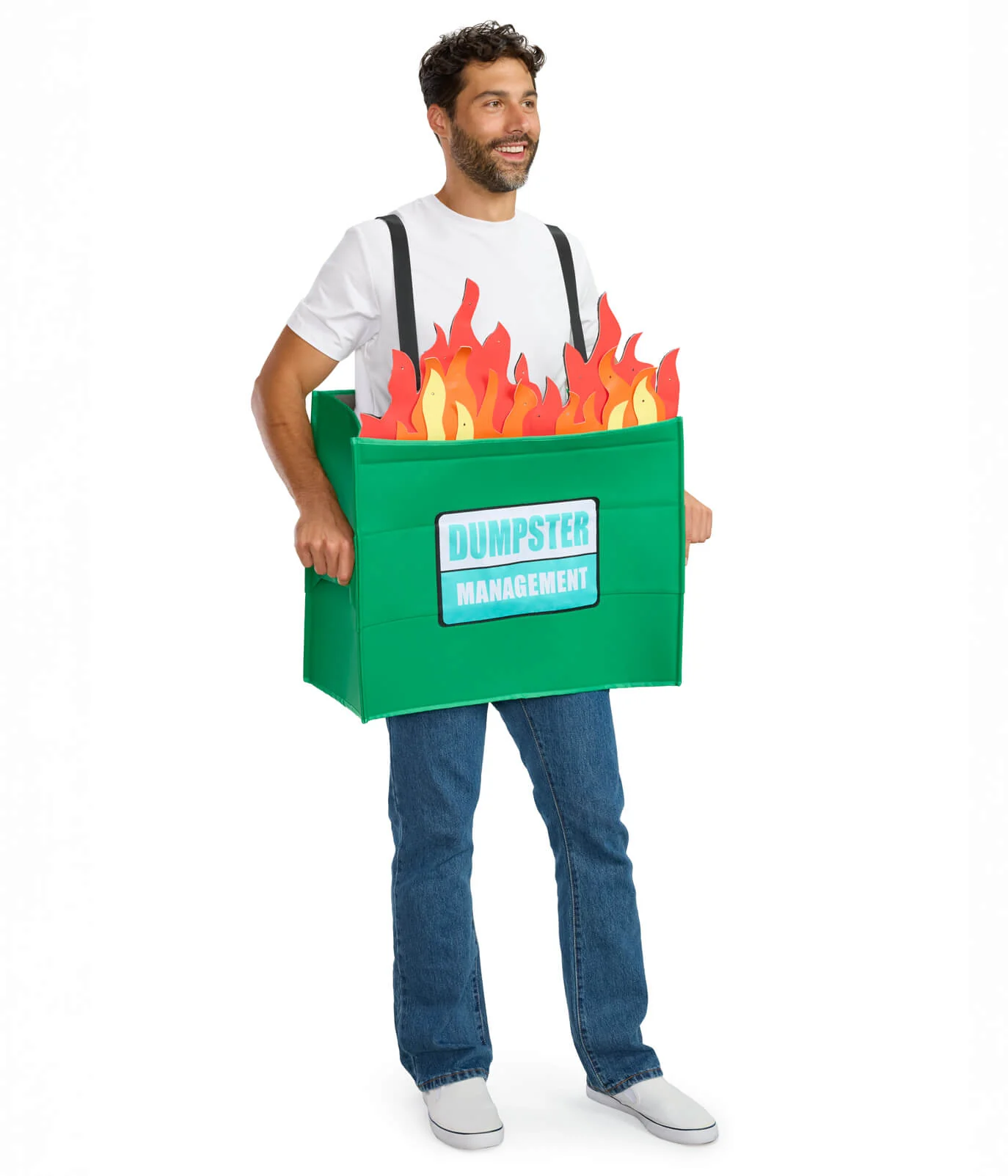 Men's Dumpster Fire Light Up Costume - Image 3