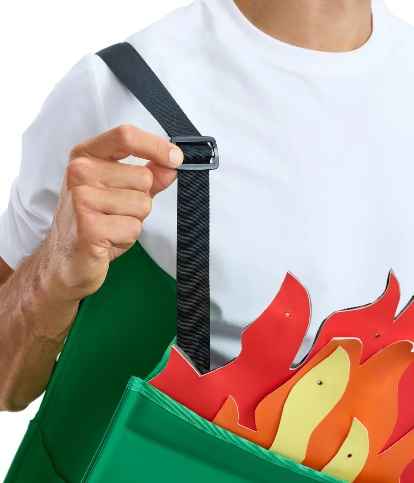 Men's Dumpster Fire Light Up Costume - Image 6