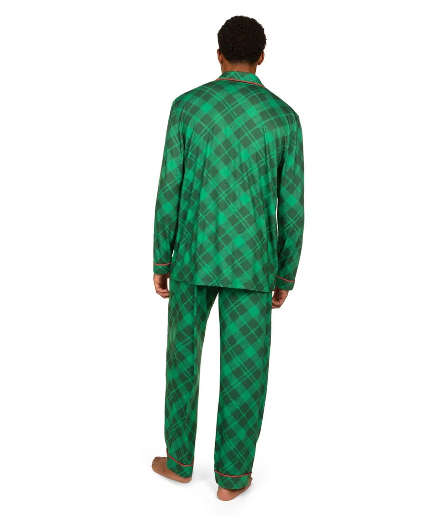 Men's Green Plaid Pajama Set - Image 2