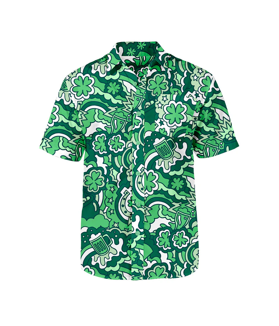 Men's Retro St. Paddy's Button Down Shirt - Image 5