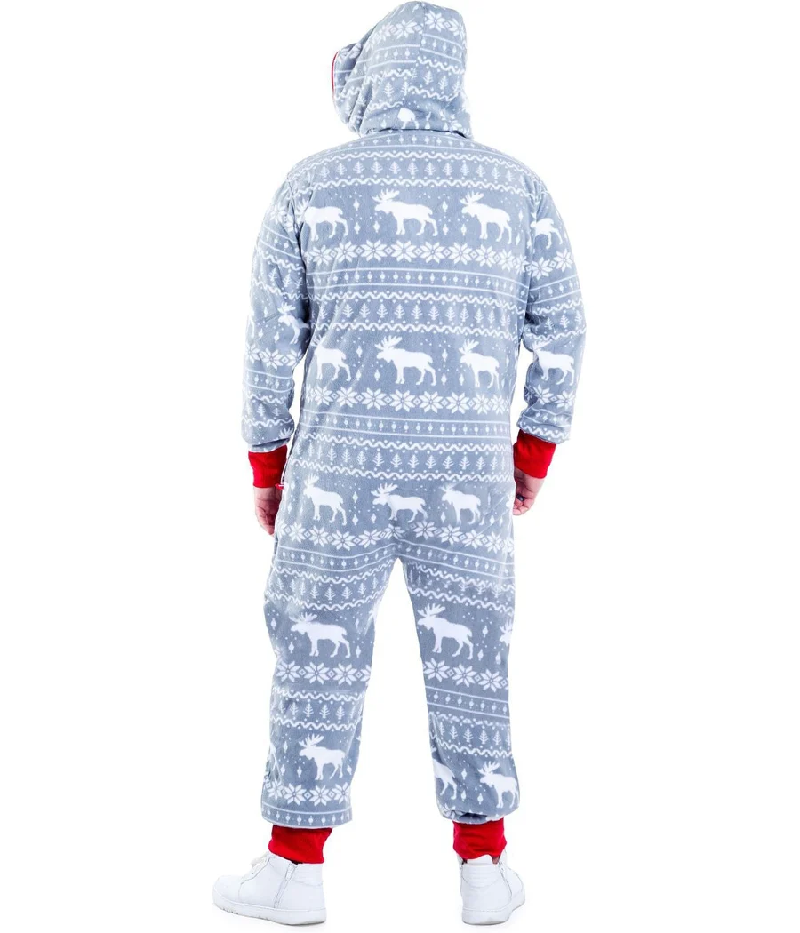Men's Grey Moose Big and Tall Jumpsuit - Image 3