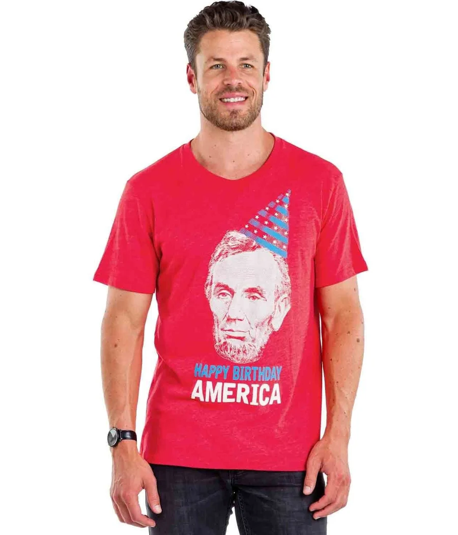 Men's Happy Birthday America Tee - Image 2