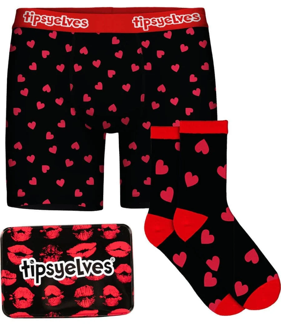 Men's Hearts on Fire Boxers & Socks Gift Set - Image 4