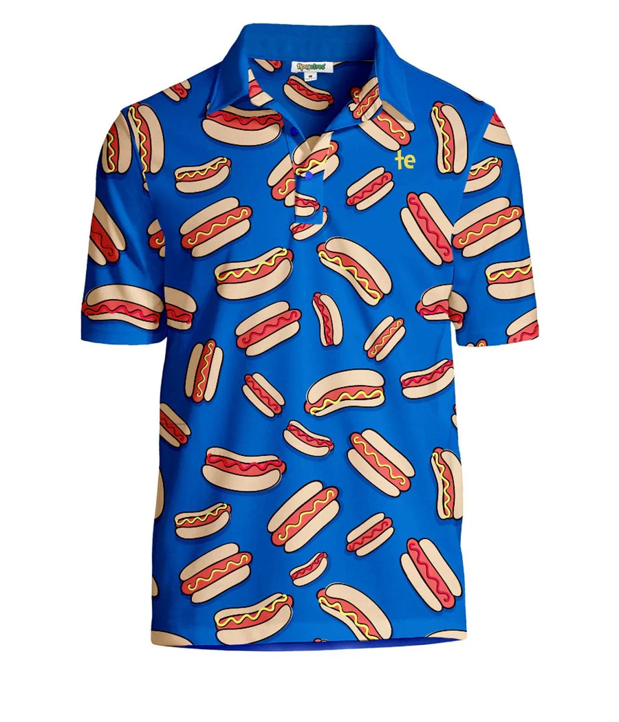 Men's Hot Dog Disc Golf Polo - Image 6