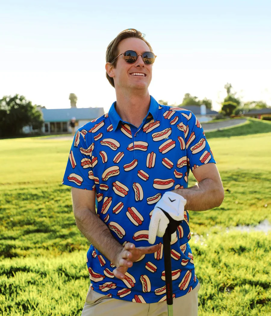 Men's Hot Dog Polo Shirt - Image 2