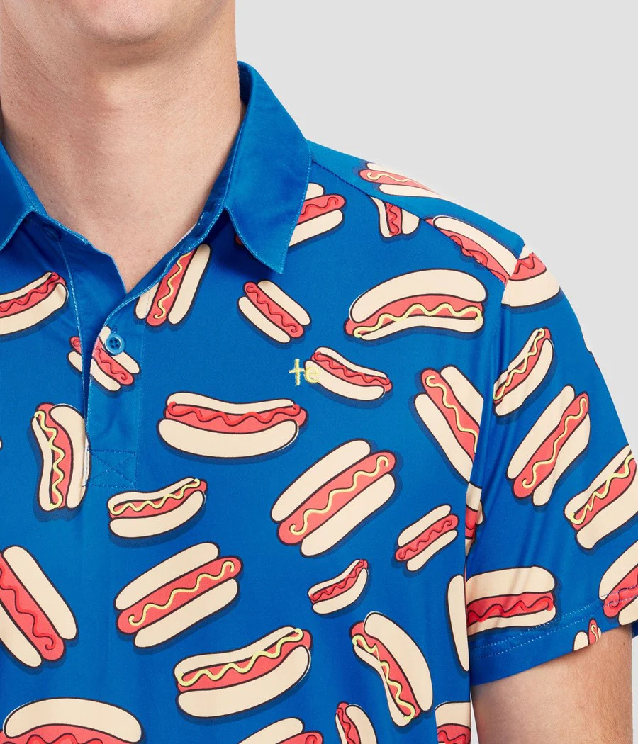 Men's Hot Dog Polo Shirt - Image 5
