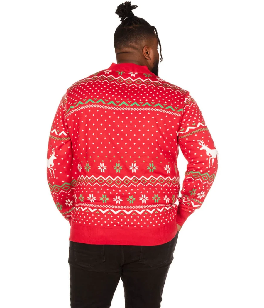 Men's Christmas Climax Big and Tall Ugly Christmas Sweater - Image 2