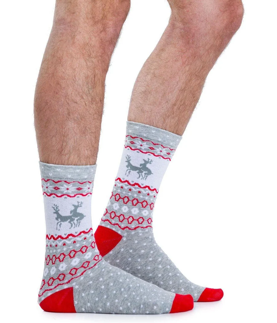 Men's Humping Reindeer Socks (Fits Sizes 8-11M) - Image 2