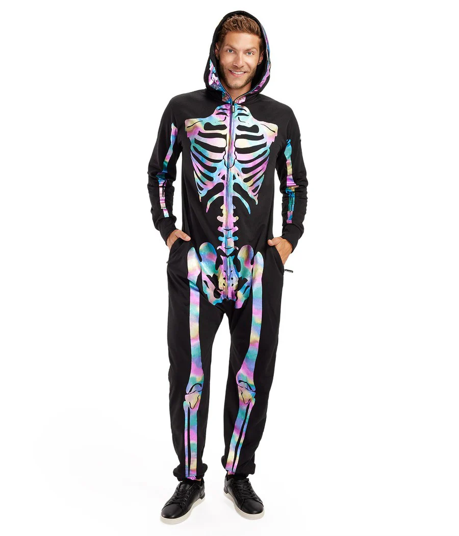Men's Iridescent Skeleton Costume - Image 2
