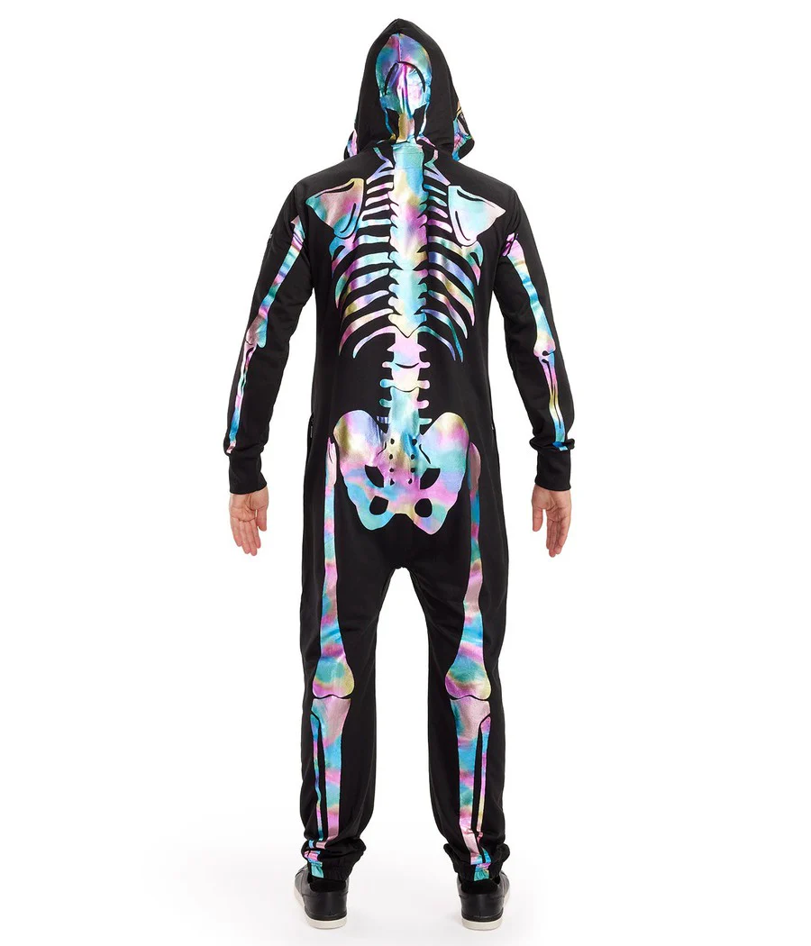 Men's Iridescent Skeleton Costume - Image 3