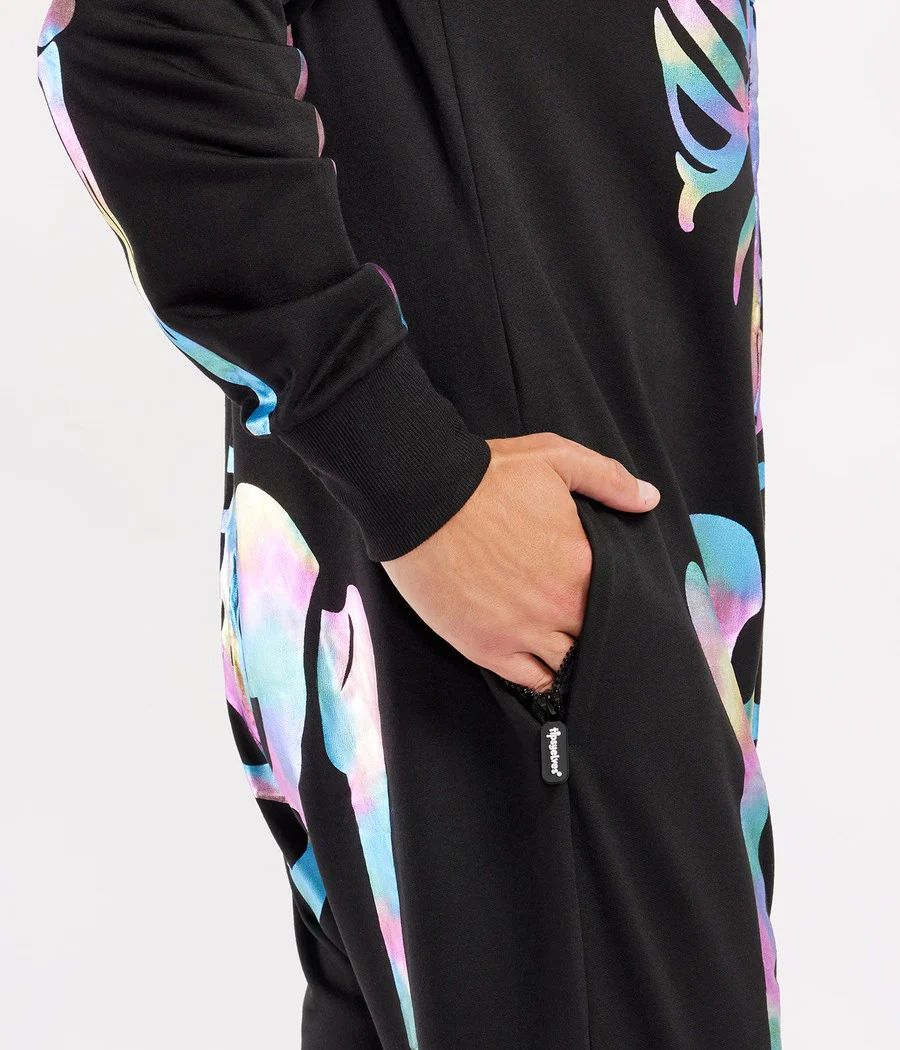 Men's Iridescent Skeleton Costume - Image 4