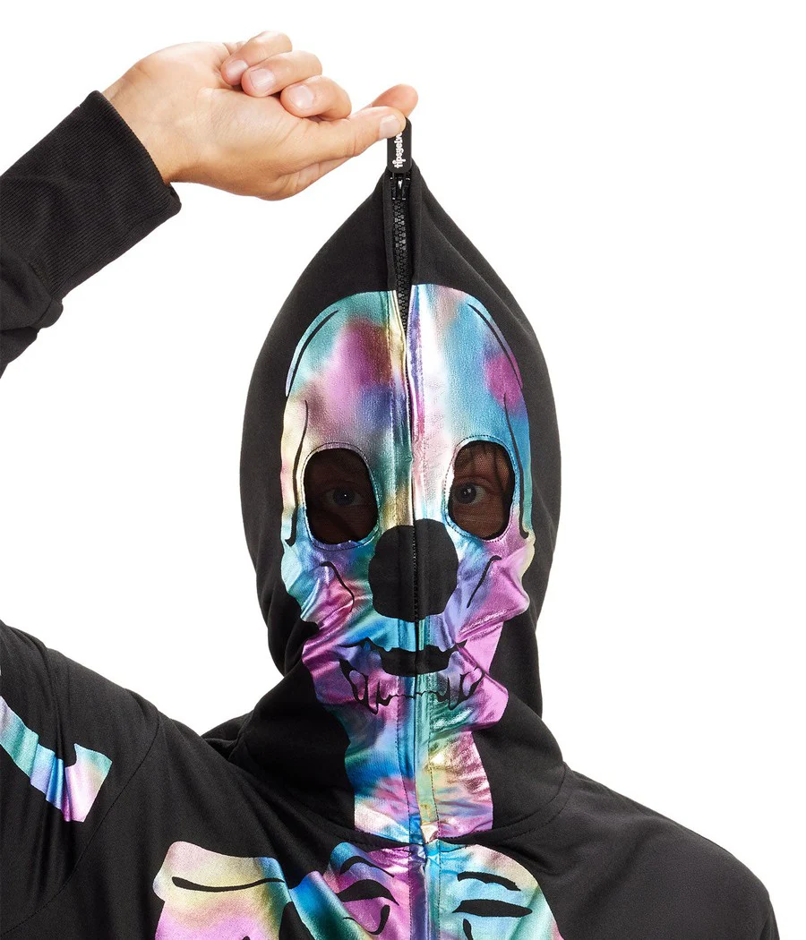 Men's Iridescent Skeleton Costume - Image 5
