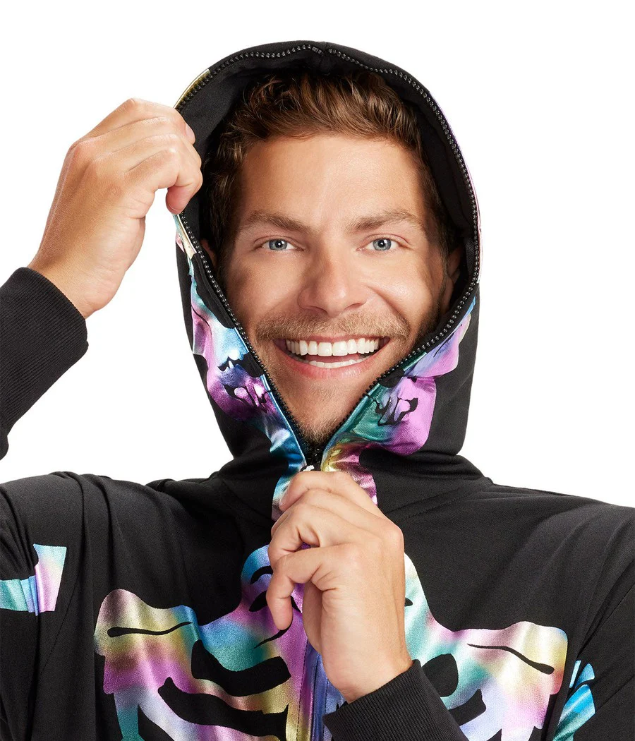 Men's Iridescent Skeleton Costume - Image 6